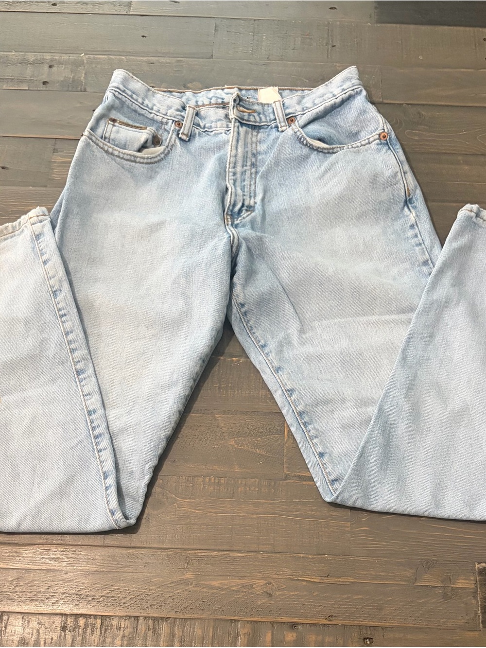 Vintage Calvin Klein Jeans Women’s 6 Made USA High Rise Light Wash Mom